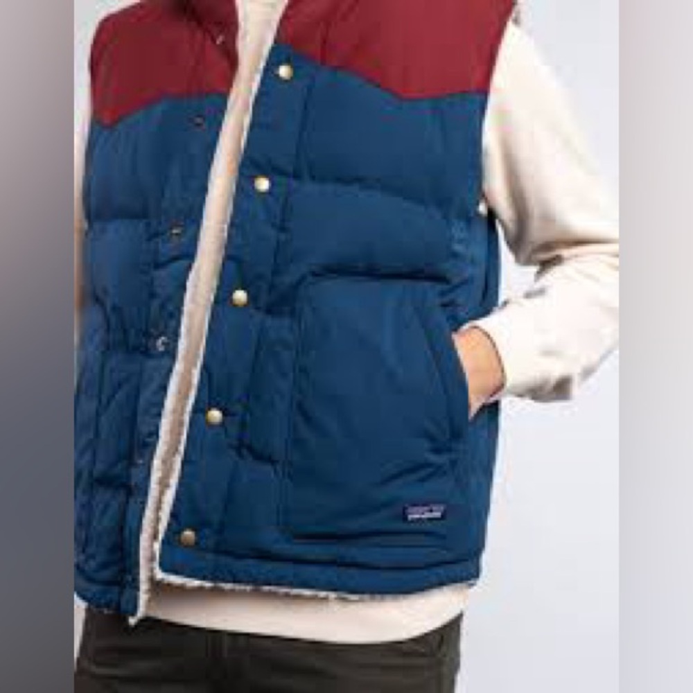 Patagonia Down Jacket-Reversible Bivy Down Vest | men’s Medium